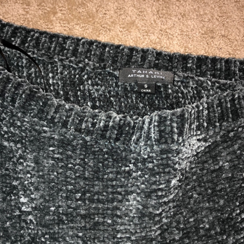 Beautiful Tahari one shoulder sweater